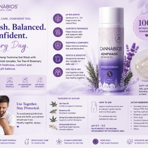 Organic CANNABIOS Intimate Balance Wash | Freshness & pH Support | 100ml | $25