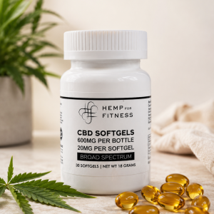 Premium Organic Broad Spectrum CBD Gold | 20mg Softgel Capsules | 600mg Bottle  | $59