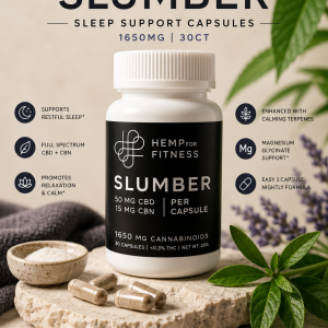 SLUMBER Premium CBD, CBN | Sleep Support | Capsules | 1650mg | 30ct | 60